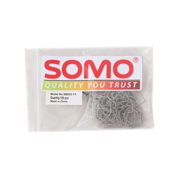 منگنه جوش پلاستیک سومو مدل SM205-T3(گوشه ای)بسته 100 عددی