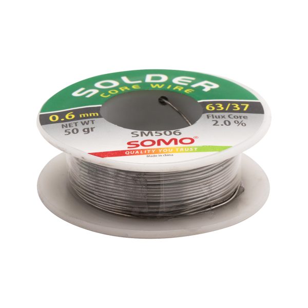 سیم لحیم قطر 0.6 میلی متر 50 گرم سومو مدل SM506
